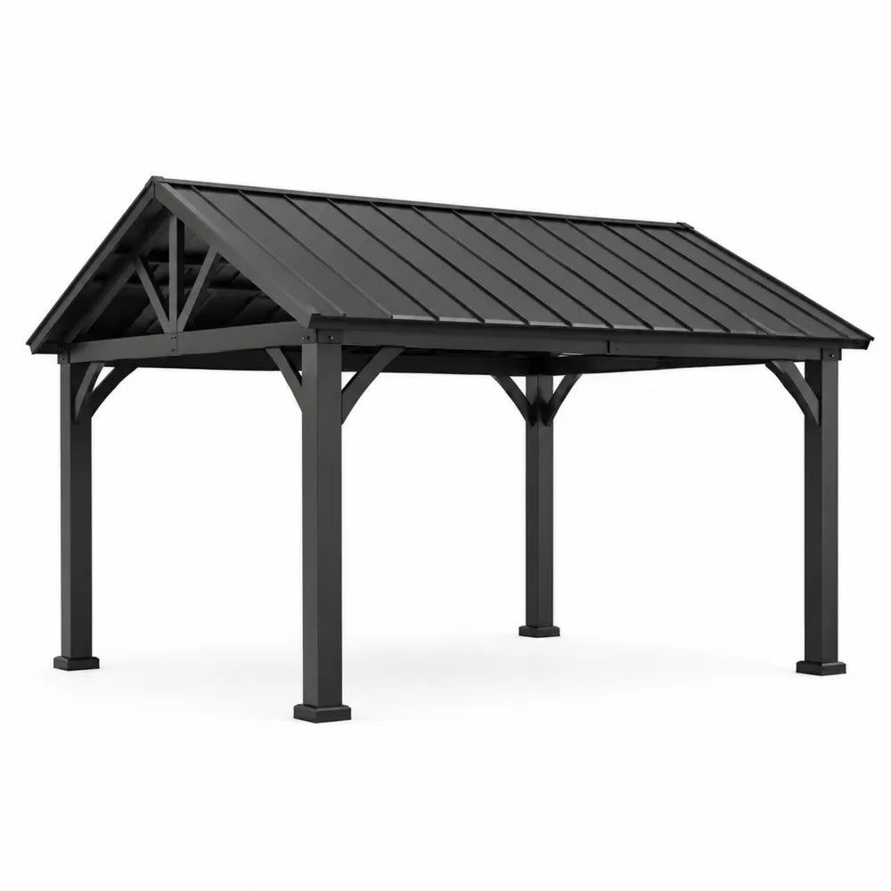 Altana z aluminium 350x300x275 cm czarna