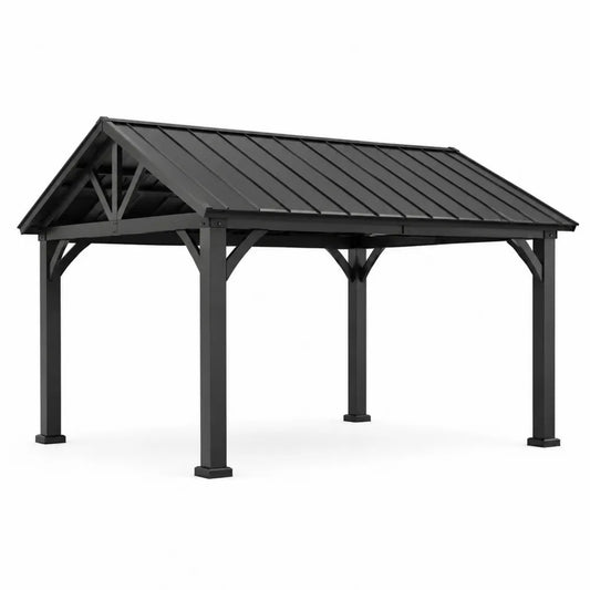Altana z aluminium 350x300x275 cm czarna
